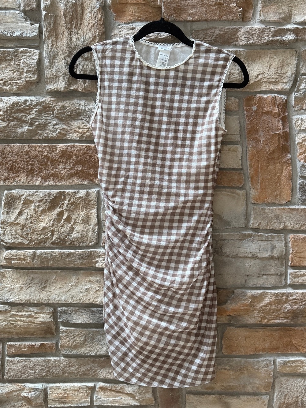 Acne Gingham Mini Dress